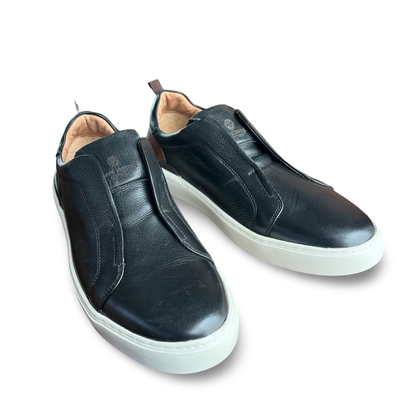 Marc Joseph Black Leather Station Street Slip-On Sneaker Mens Size 10 Like New - Picture 4 of 14